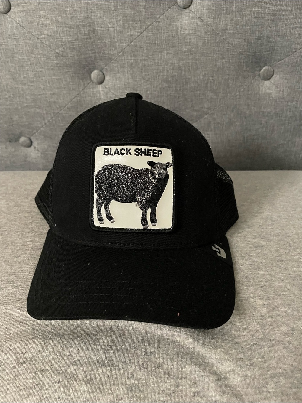 Black Sheep Patch Trucker Hat - Black